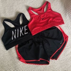 Nike Dri Fit / Pro Bra and Shorts Set